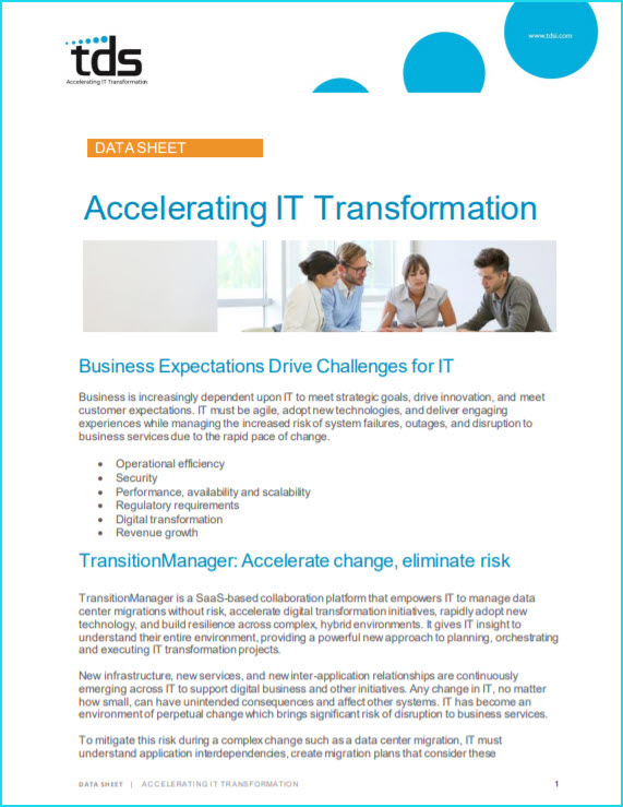 Accelerating IT Transformation