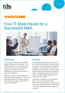 Four IT Must-Haves for a Successful M&A